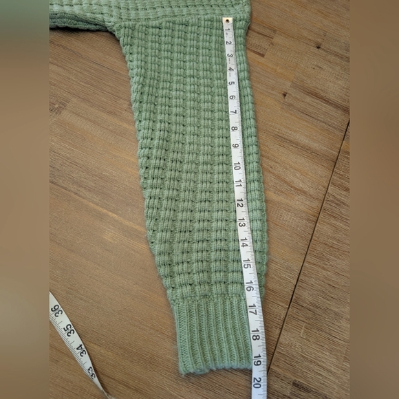 RETROFETE DORINDA Wool Blend Round Neck Sweater In Sage Size S - Picture 8 of 14